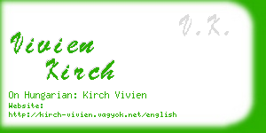 vivien kirch business card